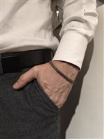 Vicenza - Piazzetta Palladio 2 - Armband Zancan Herr Eternity Titanium in Titan Diamante 0.18 Ct ETB443G - ETB443G